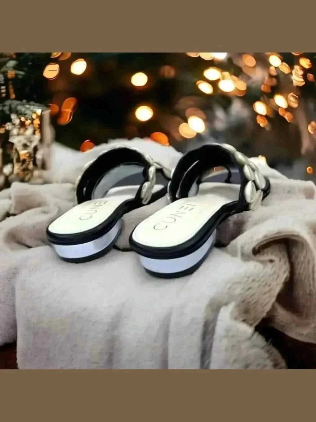 Flip flop heels white hot sale
