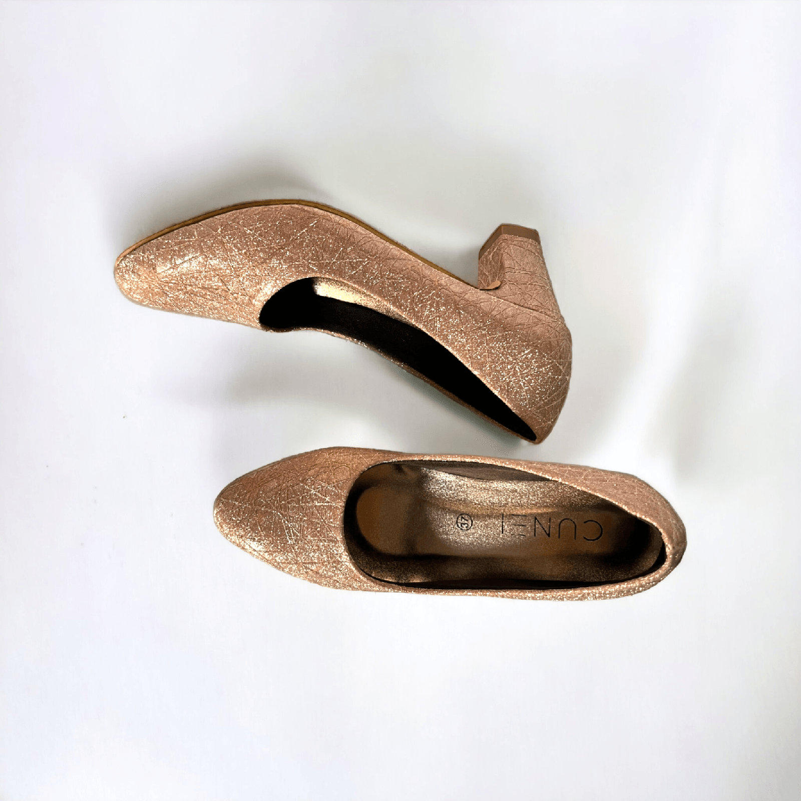 Coral Shimmer Ballerina Shoes - Bellies