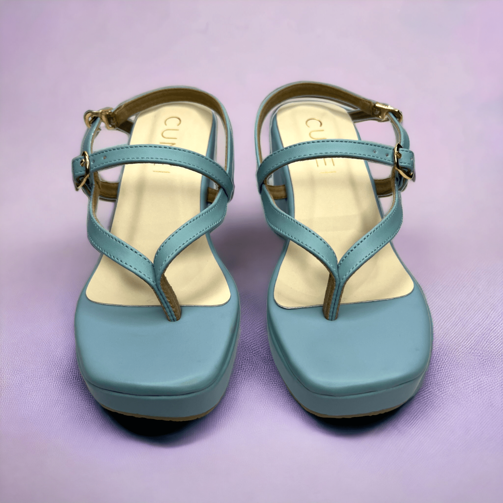 Delicate Blue Wedges