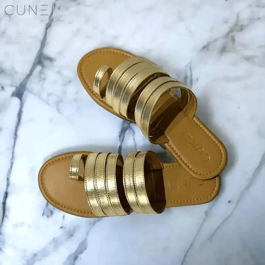 Golden Gladiator Slip Ons - Slip Ons