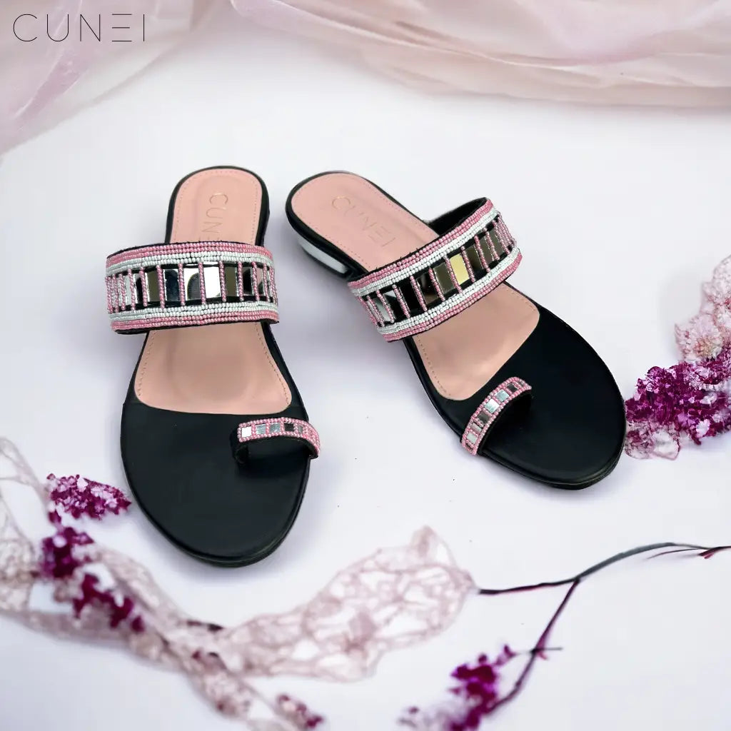 Synthetic Balujas Fiona Flats Gunmetal Sandal at Rs 899/pair in New Delhi