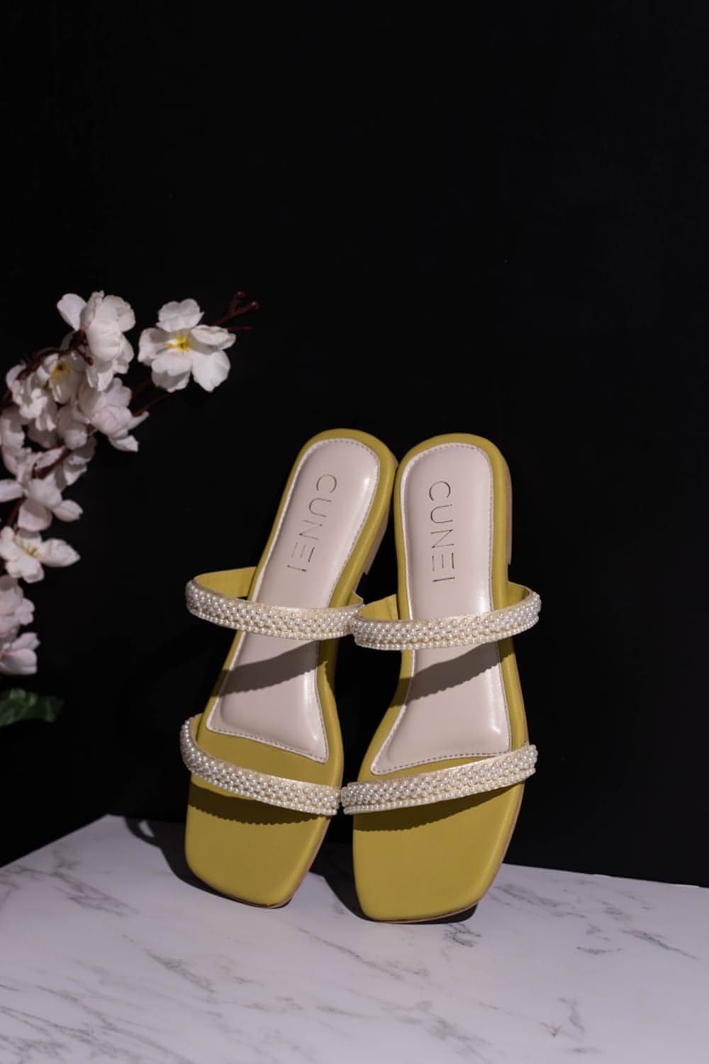 High Raffaella Sandals - Gold - Textile - Sézane