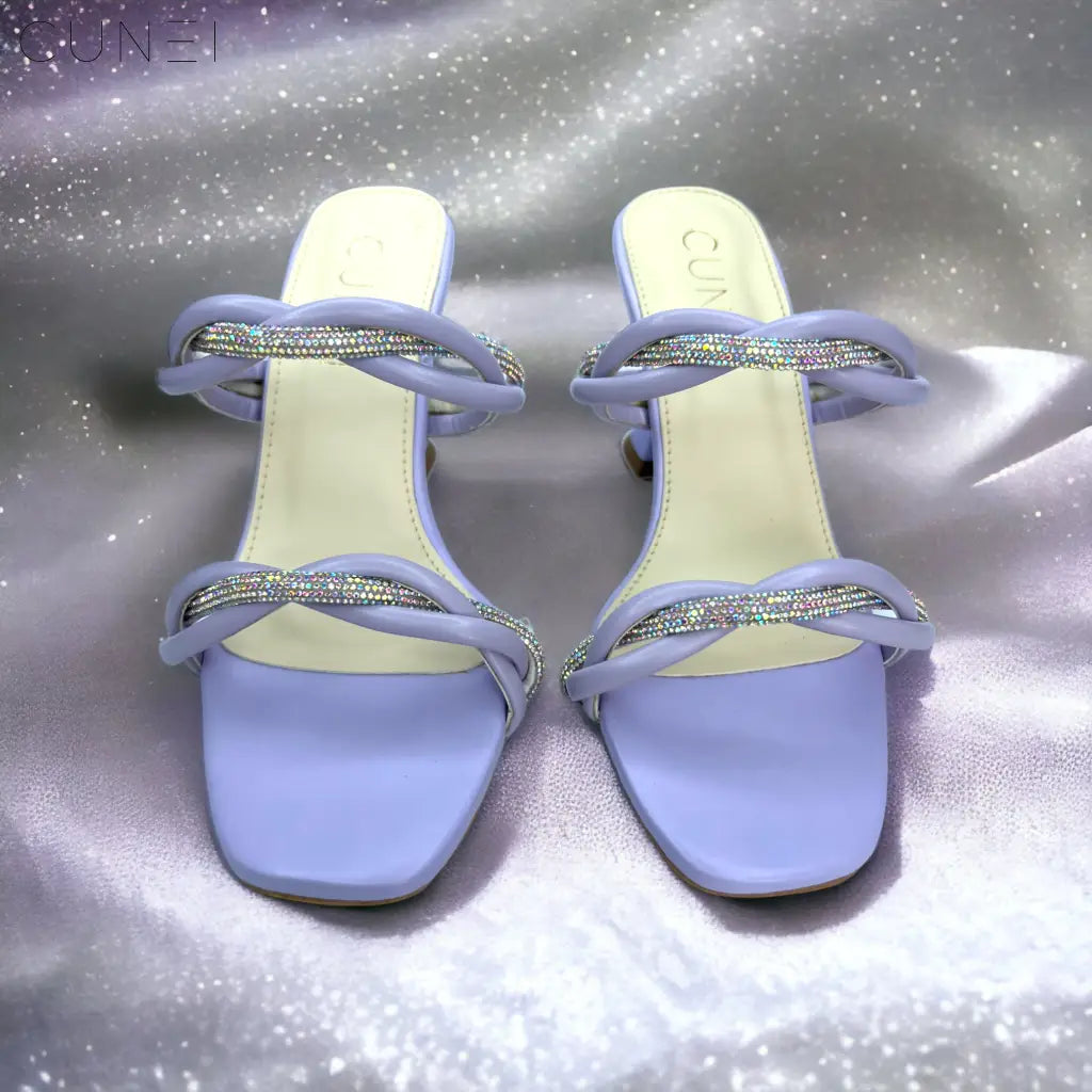 Phase Eight Satin Heeled Sandals, Lilac at John Lewis & Partners