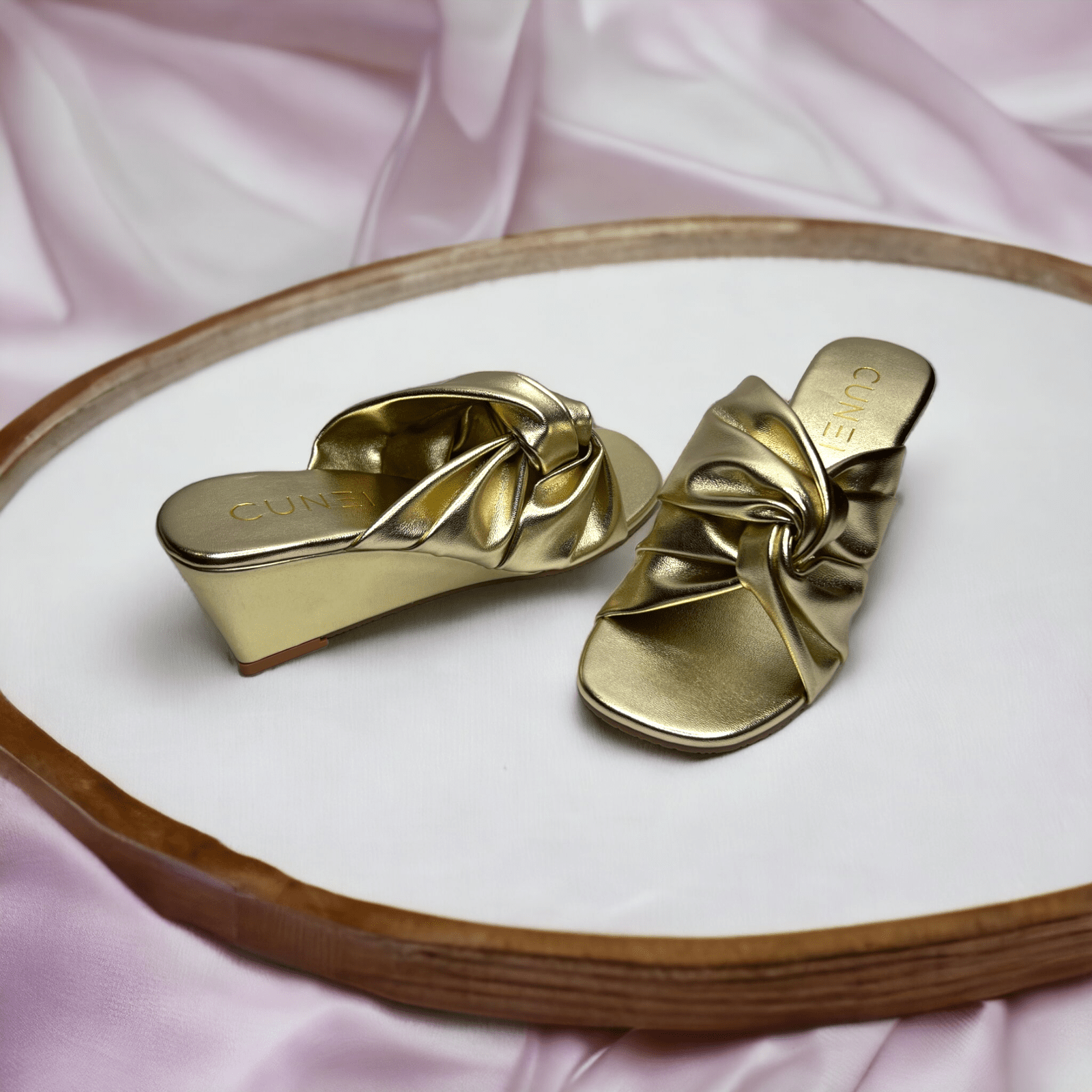 Wrapped in Gold Wedges